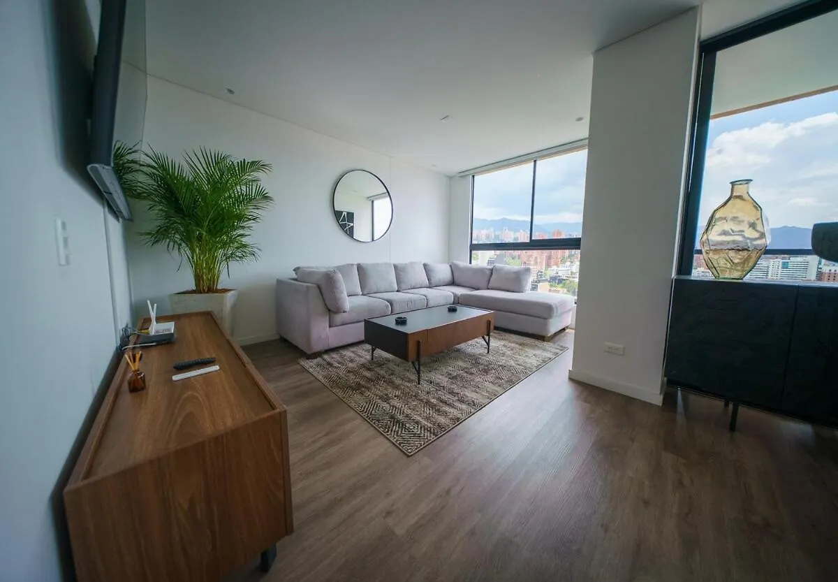 Luxury 2 Bedroom Highrise Apt 5 Min From Provenza Medellín 0*,
